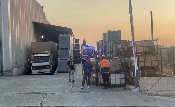 Makinaya sıkışan işçi ağır yaralandı