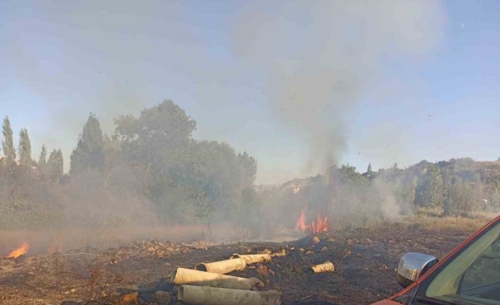 Malatya’da bahçe yangını