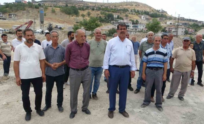 Malatya’da beton santrali tepkisi