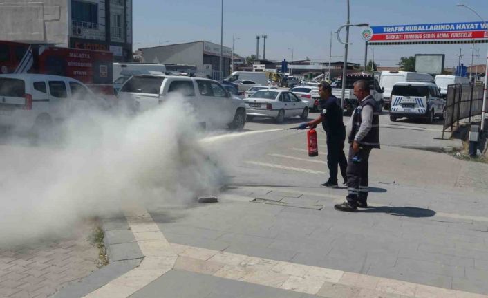 Malatya’da elektrik trafosunda yangın paniği