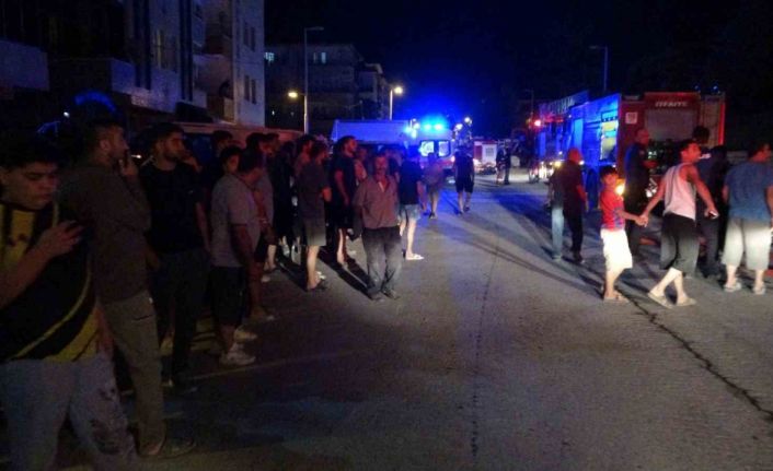 Malatya’da şantiyede yangın paniği: Mahalleli sokağa döküldü