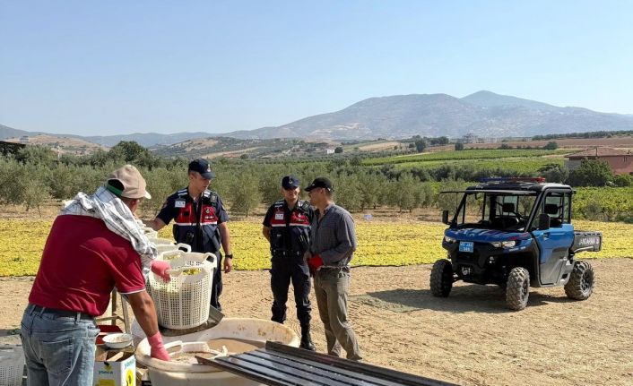 Manisa jandarmadan UTV’li üzüm devriyesi