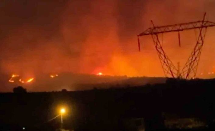 Manisa’daki orman yangınına müdahale sürüyor