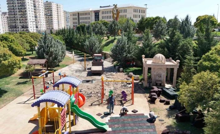 Mardin Büyükşehir Belediyesi Recep Tayyip Erdoğan Parkı’nı yeniliyor