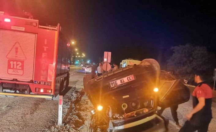 Mardin’de otomobil devrildi: 3 yaralı