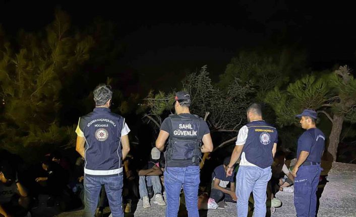Marmaris aşıklar tepesinde 19 düzensiz göçmen yakalandı