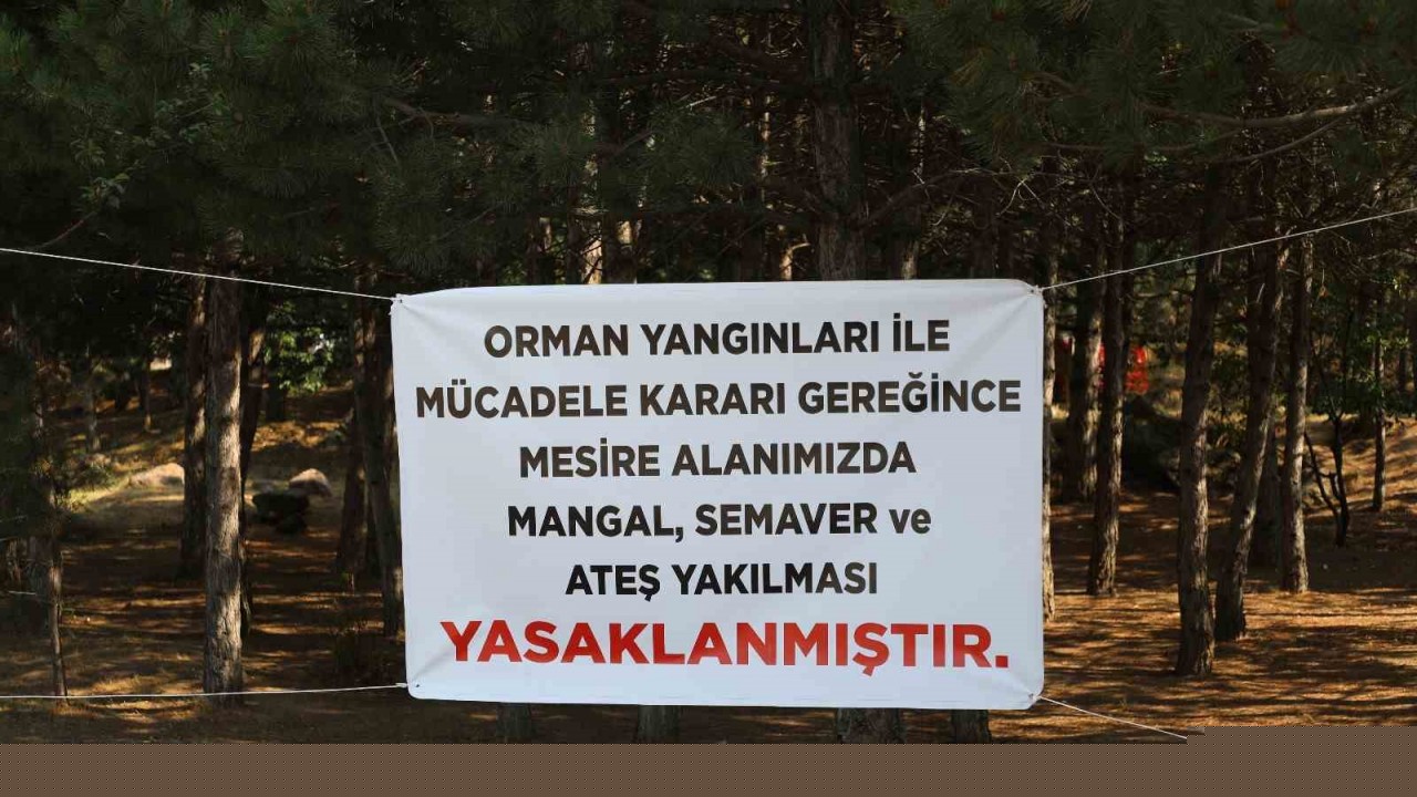 Melikgazi Belediyesi uyardı: Mesire alanlarında mangal, semaver yakmak yasak