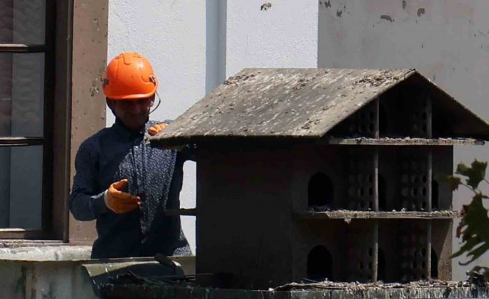 Menteşe’de güvercin yuvalarında temizlik yapıldı
