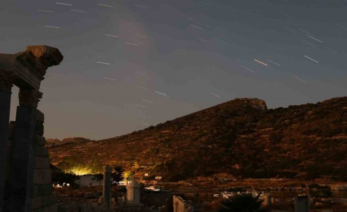 Meteor yağmuru Kindos Antik Kenti’nde görsel şölen oluşturdu