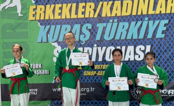 Minik sporcular 8 madalya kazandı