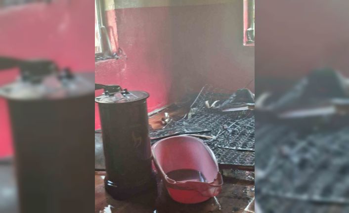 Muş’ta ev yangını