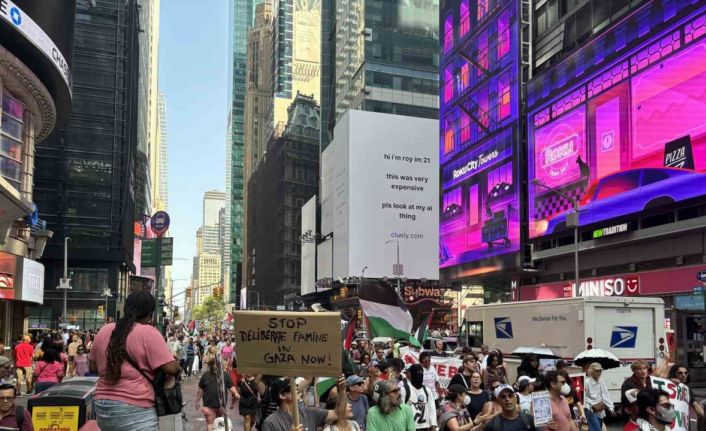 New York’ta on binlerce kişilik İsrail protestosu