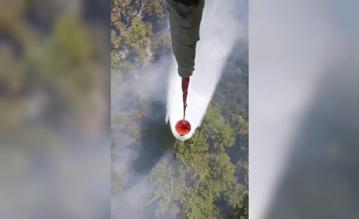 OGM: "Çakaltepe mevkiinde, ormana sıçrayan yangına havadan ve karadan müdahale ediyoruz"