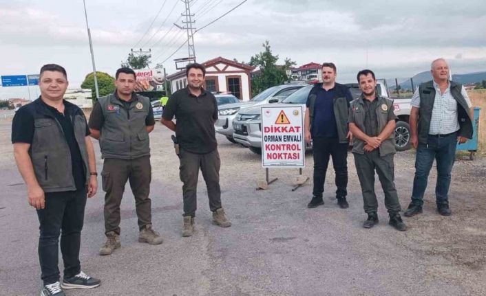 Orman ekiplerinden yollarda denetim