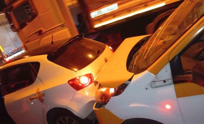 Osmaniye’de tünelde zincirleme kaza: 2 yaralı