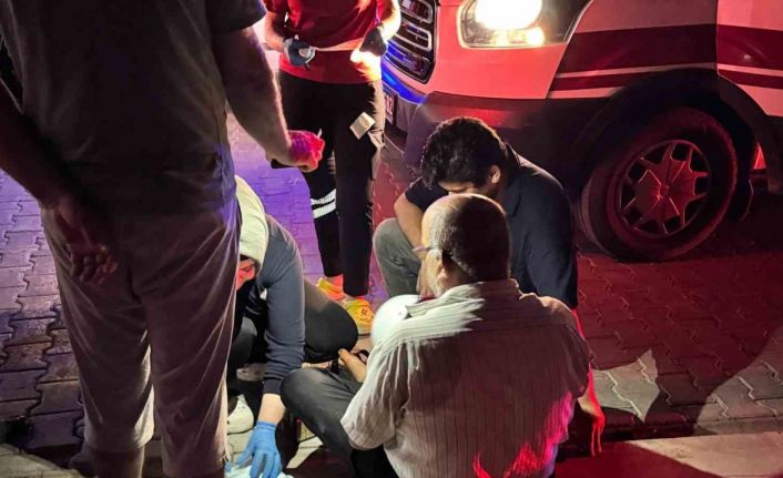 Otomobil ile çarpışan motosikletli yaralandı