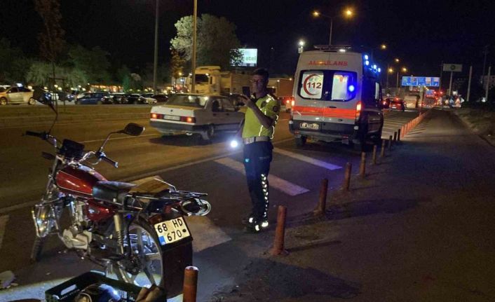 Otomobil motosiklete çarptı: 1 yaralı