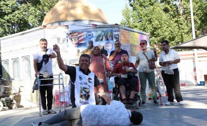 Özel bireylerden "Gazze" için anlamlı etkinlik