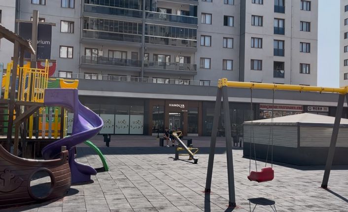 Parkta oynayan çocukları yerden yere vurdu