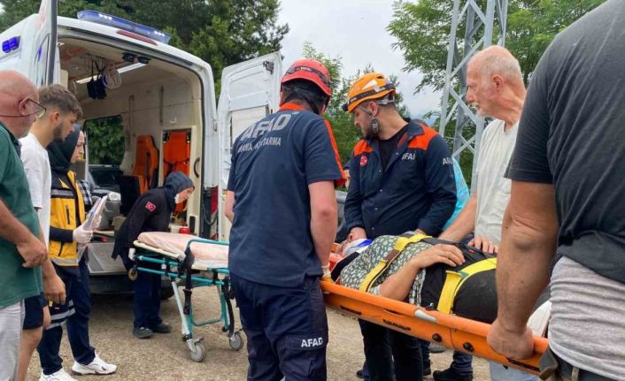 Rize’de ilkel teleferik kazası: 1 yaralı