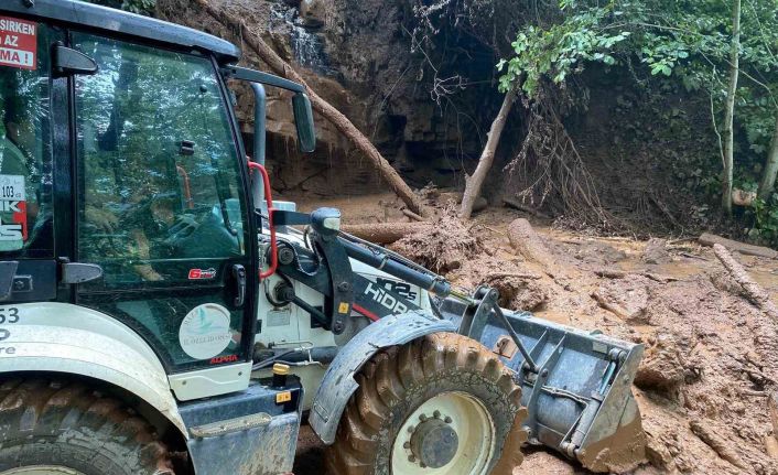 Rize’de şiddetli yağışlar hayatı olumsuz etkiledi