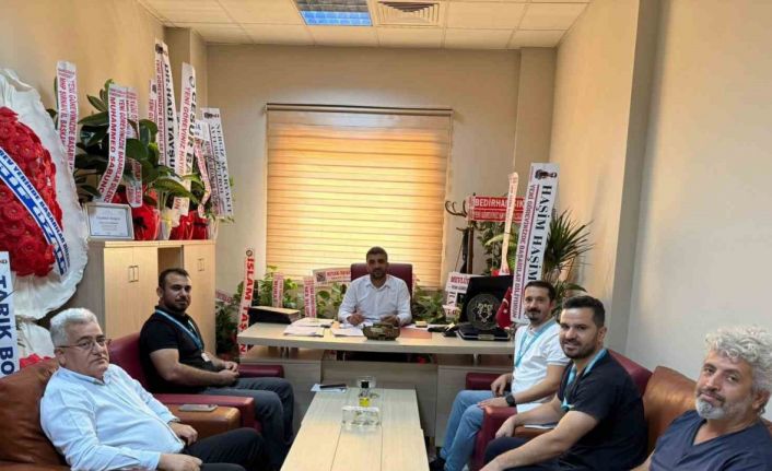 Sağlık-Sen heyeti Silopi Devlet Hastanesi Müdürü ile bir araya geldi