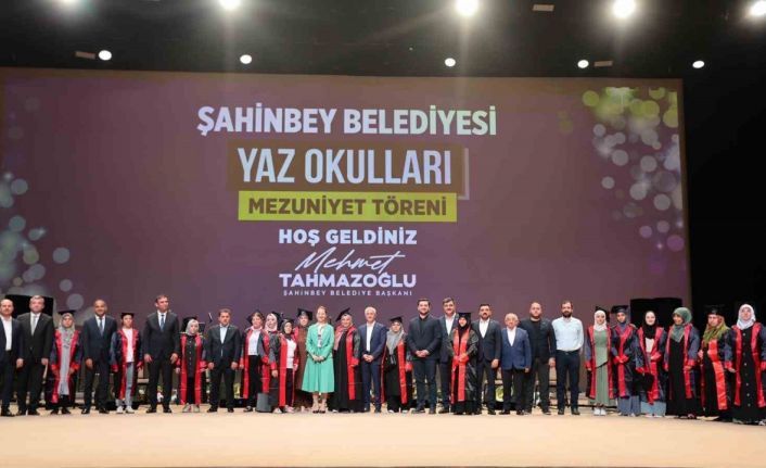 Şahinbey Belediyesi yaz okulu mezuniyet töreni düzenlendi