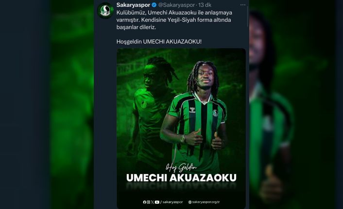 Sakaryaspor, Salih Dursun ve Umechi Akuazaoku’yu kadrosuna kattı
