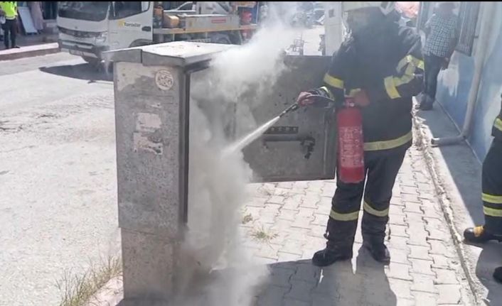 Samandağ’da trafo yangını çıktı