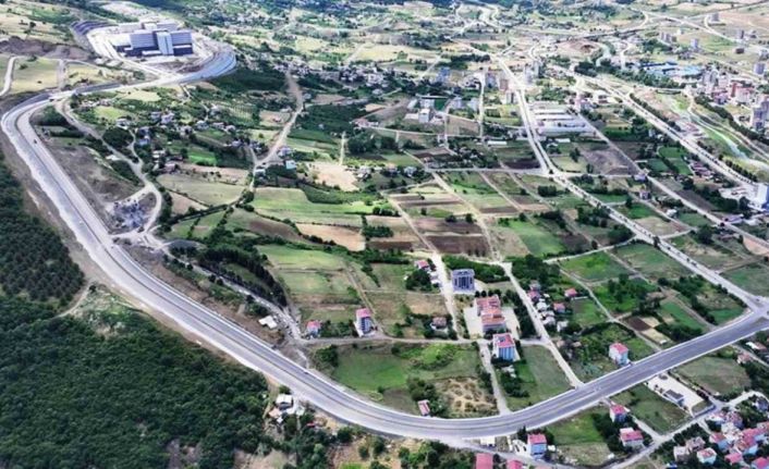 Samsun Şehir Hastanesi yolunda köprü ve kavşak çalışmaları sürüyor