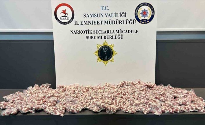 Samsun’da 11 bin 300 adet sentetik ecza ele geçirildi: 2 gözaltı