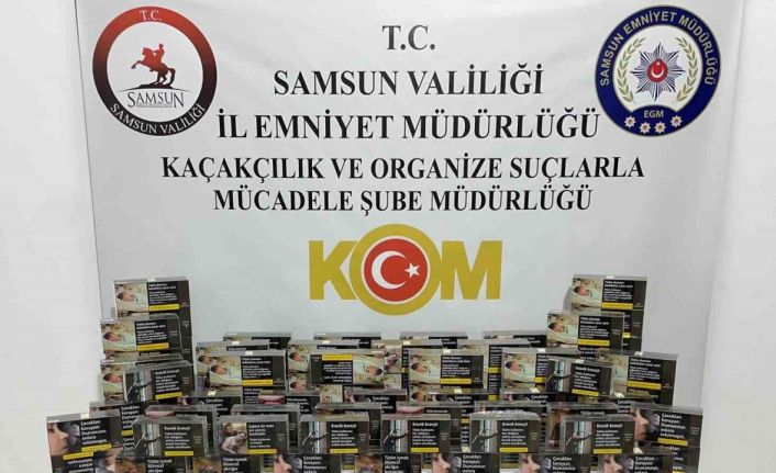 Samsun’da 41 bin 400 adet makaron ele geçirildi