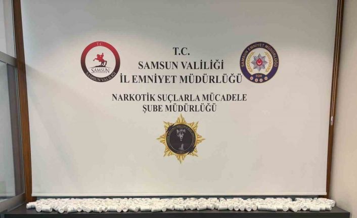Samsun’da çuvallar içinde 45 bin adet uyuşturucu hap ele geçirildi: 1 gözaltı