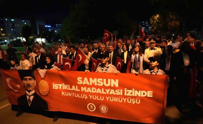 Samsun’da "İstiklal Madalyası İzinde Kurtuluş Yolu Yürüyüşü"