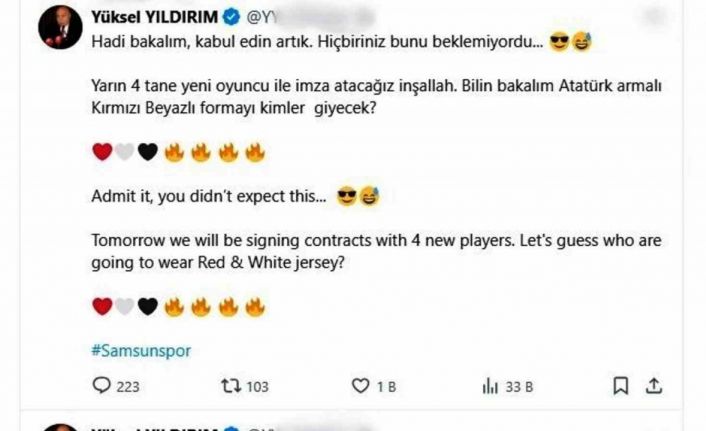 Samsunspor’da 4 imza birden