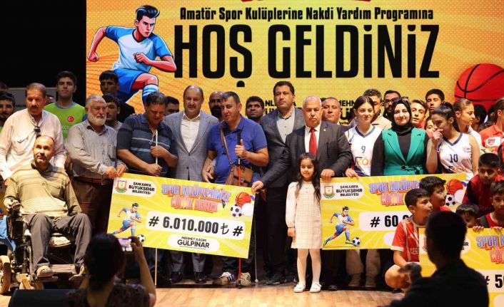 Şanlıurfa’da amatör spor kulüplerine 6 milyon lira destek