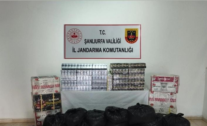 Şanlıurfa’da kaçak çay ve sigara ele geçirildi