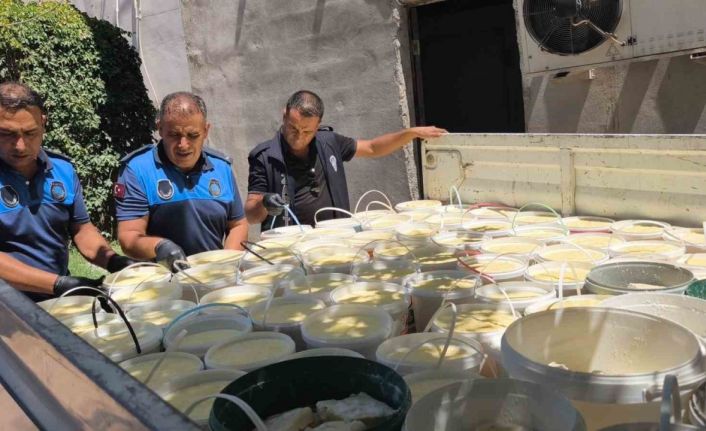 Şanlıurfa’da zabıtadan süt ürünleri imalathanesine baskın