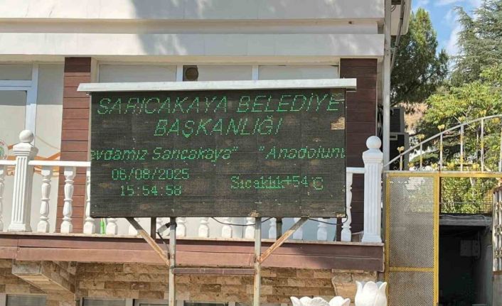 Sarıcakaya’da termometreler 54’ü gösterdi