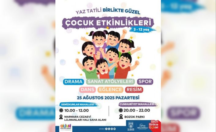 Silivri’de çocuklar yaz tatilini öğrenerek geçiriyor