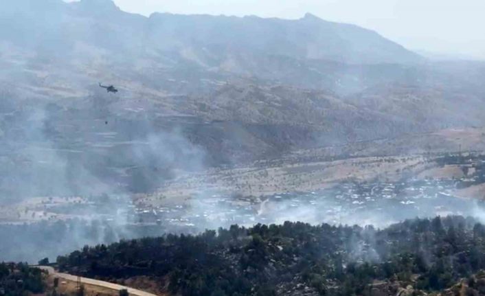 Şırnak’ta örtü yangınına havadan ve karadan müdahale