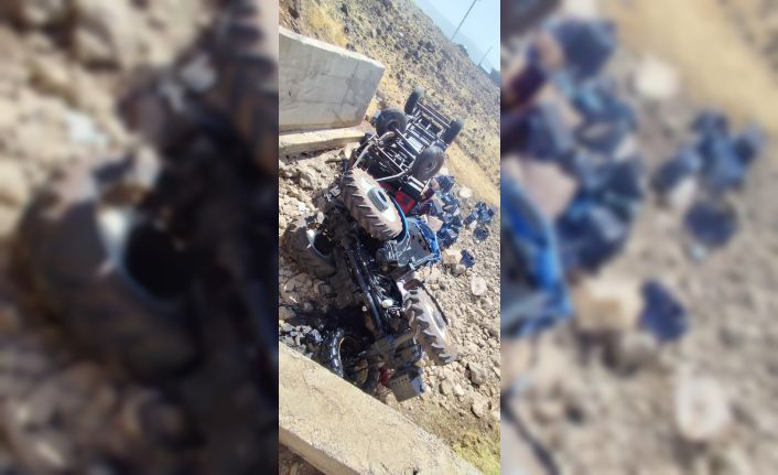 Siverek’te traktör köprüden uçtu: 1 yaralı