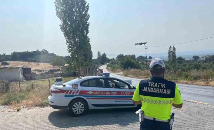 Söke’de havadan trafik denetimi