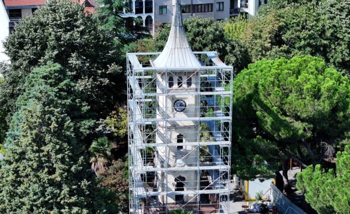 Tarihi Saat Kulesi restore ediliyor