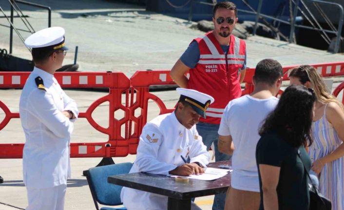 T.C.G. Enez mayın tarama gemisi Tekirdağ’da halkın ziyaretine açıldı