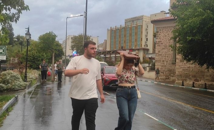 Tekirdağ’da beklenen yağmur geldi