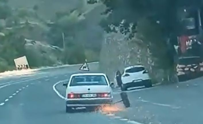 Tofaş Şahin’in seyir halindeyken tekeri koptu, facianın eşiğinden dönüldü