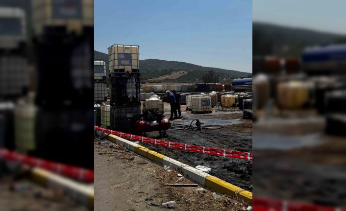 Torbalı’da kaçak akaryakıt toplama alanında patlama: 16 araçta hasa