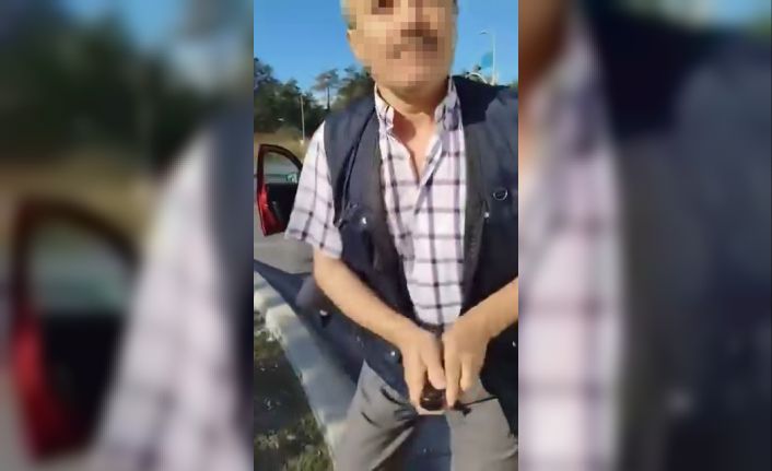 Trafikte tartışma bıçaklı tehdide dönüştü