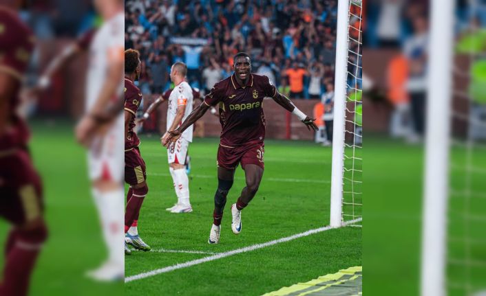 Trendyol Süper Lig: Trabzonspor: 1 - Samsunspor: 0 (İlk yarı)